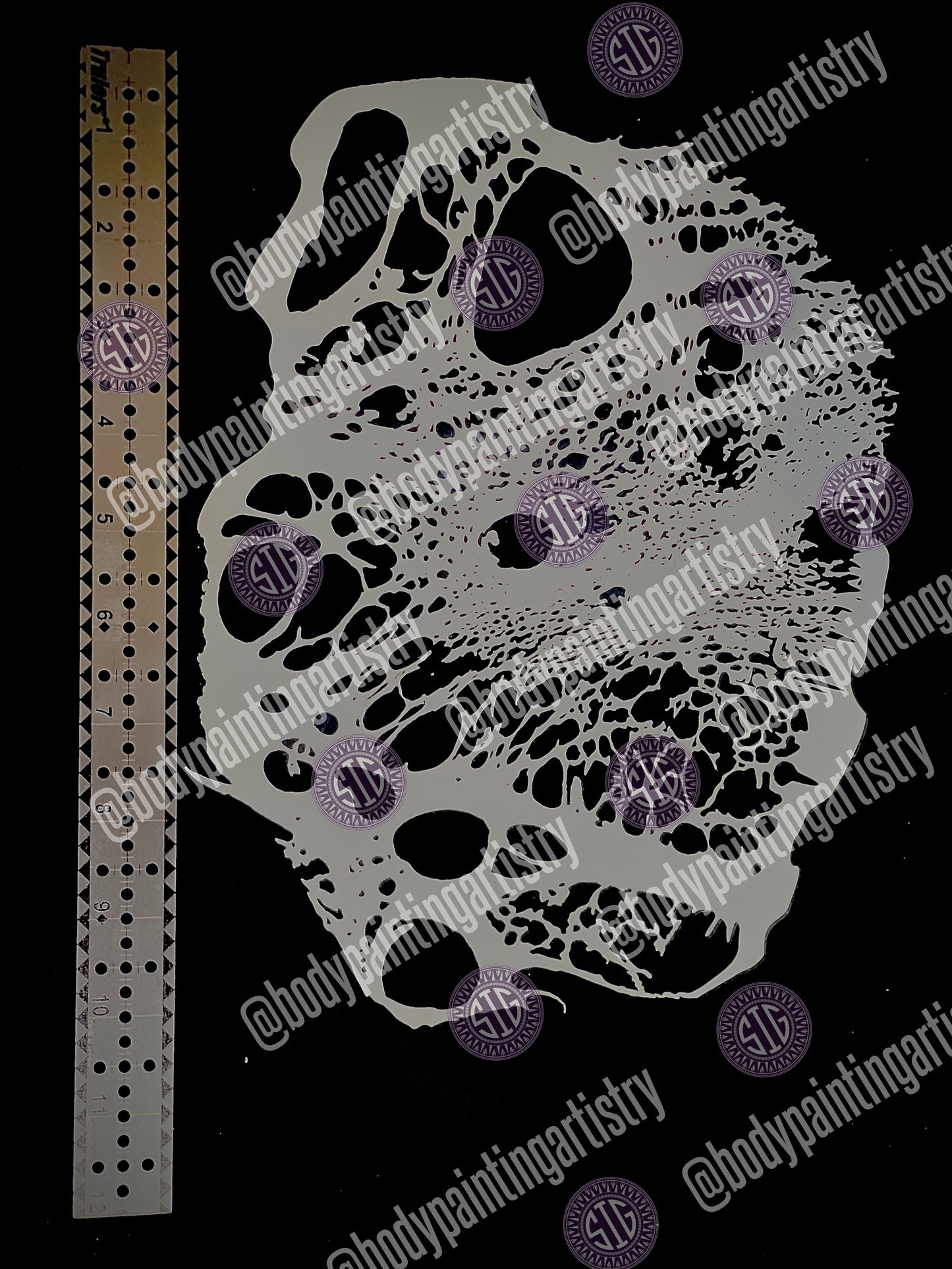 Zombie Melt Stencils 3/PK